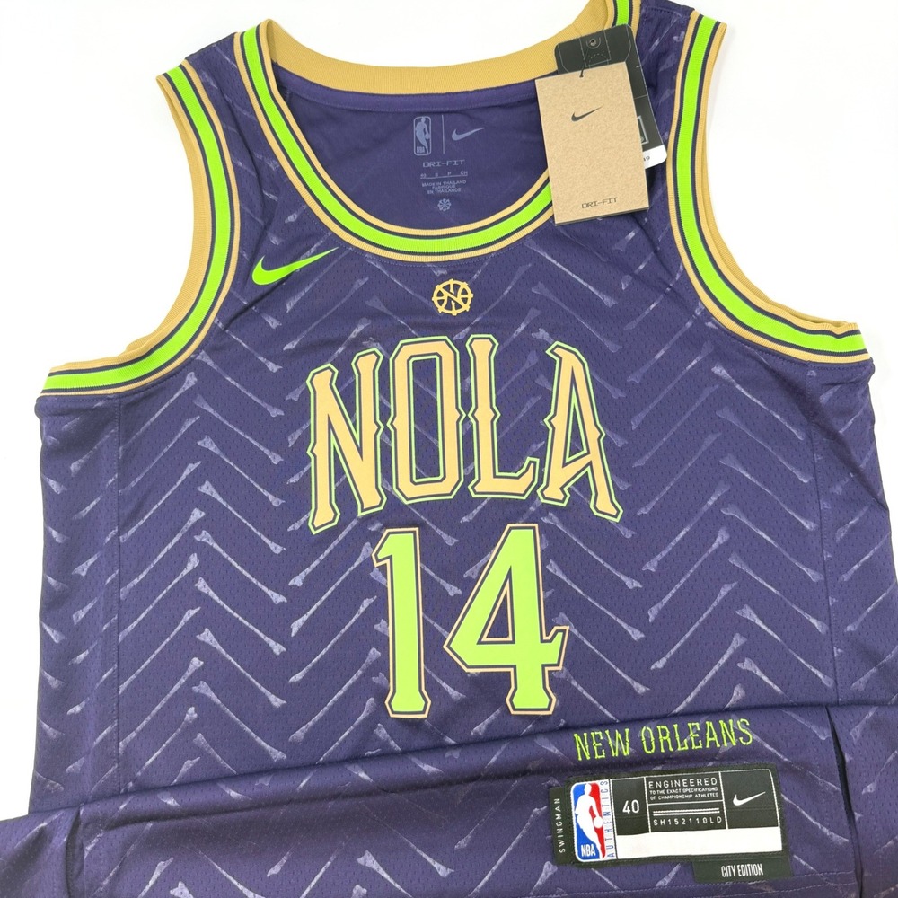 Nike New Orleans Pelicans Brandon Ingram 14 City Edition Jersey Mens‎ Small NEW
